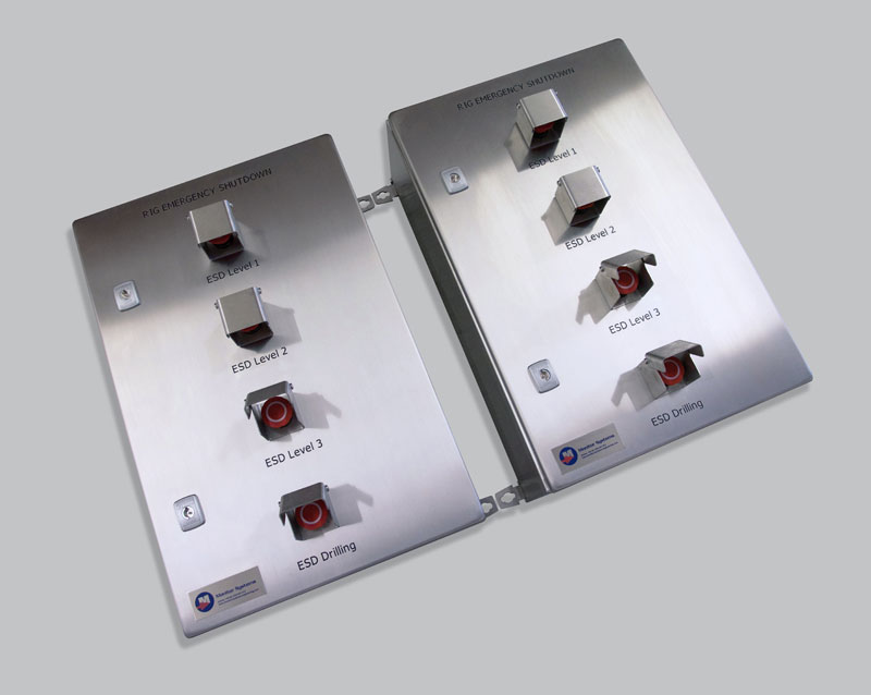 Intrinsically safe remote ESD stations