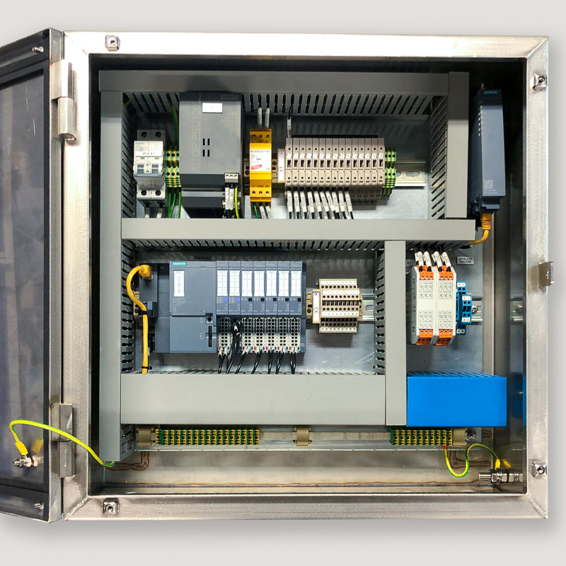 Open control enclosure for the mining riser tool